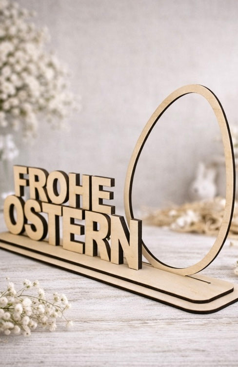 Aufsteller "Frohe Ostern"