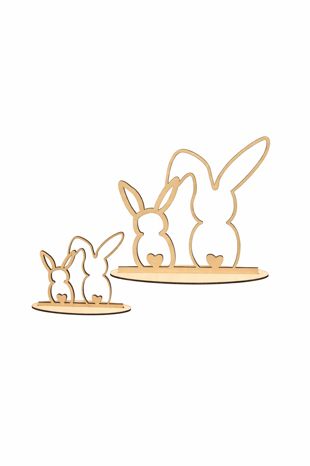 Aufsteller "Verliebte Hasen"