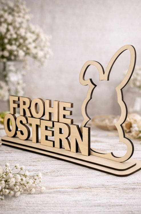 Aufsteller "Frohe Ostern"
